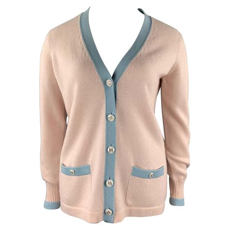 chanel vintage cashmere blu|Chanel cardigan sweater.